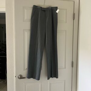 Low Rise Grey Wide Leg Trousers